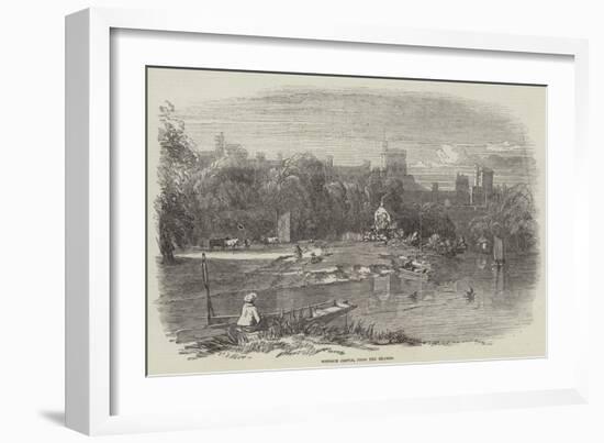 Windsor Castle, from the Thames-null-Framed Giclee Print