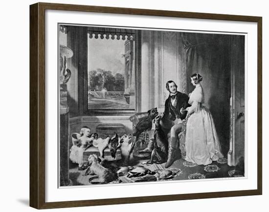 Windsor Castle in Modern Times, from the Painting of 1843-Edwin Henry Landseer-Framed Giclee Print