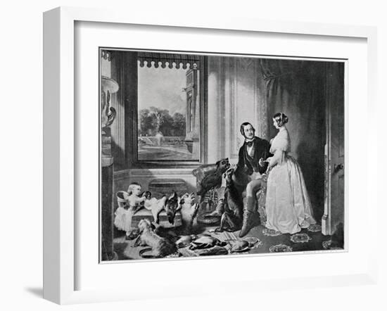 Windsor Castle in Modern Times, from the Painting of 1843-Edwin Henry Landseer-Framed Giclee Print