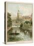 Windsor Castle, Seen across the River-null-Stretched Canvas