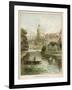 Windsor Castle, Seen across the River-null-Framed Art Print