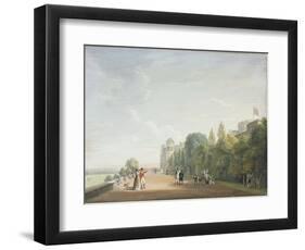 Windsor Castle: the North Terrace Looking East, with Elegant Figures, 1803-Paul Sandby-Framed Giclee Print