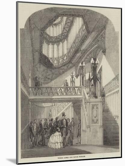 Windsor Castle, the Private Staircase-null-Mounted Giclee Print