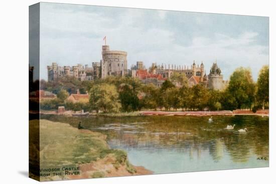 Windsor Castle-Alfred Robert Quinton-Stretched Canvas