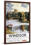 Windsor, England - British Railways Windsor Castle Thames Poster-Lantern Press-Framed Art Print