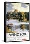 Windsor, England - British Railways Windsor Castle Thames Poster-Lantern Press-Framed Stretched Canvas