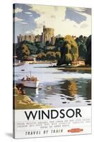 Windsor, England - British Railways Windsor Castle Thames Poster-Lantern Press-Stretched Canvas