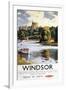 Windsor, England - British Railways Windsor Castle Thames Poster-Lantern Press-Framed Art Print