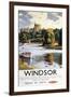 Windsor, England - British Railways Windsor Castle Thames Poster-Lantern Press-Framed Art Print
