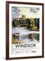 Windsor, England - British Railways Windsor Castle Thames Poster-Lantern Press-Framed Art Print