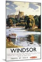 Windsor, England - British Railways Windsor Castle Thames Poster-Lantern Press-Mounted Art Print