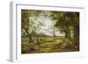 Windsor Forest ('Wood-Cutting in Windsor Forest')-John Linnell-Framed Giclee Print