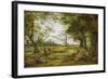 Windsor Forest ('Wood-Cutting in Windsor Forest')-John Linnell-Framed Giclee Print