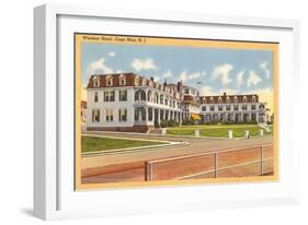 Windsor Hotel, Cape May, New Jersey-null-Framed Art Print