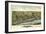 Windsor Locks, Connecticut - Panoramic Map-Lantern Press-Framed Art Print