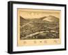 Windsor, New York - Panoramic Map-Lantern Press-Framed Art Print