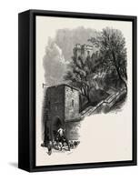 Windsor, Staircase to the Castle, UK, 19th Century-null-Framed Stretched Canvas