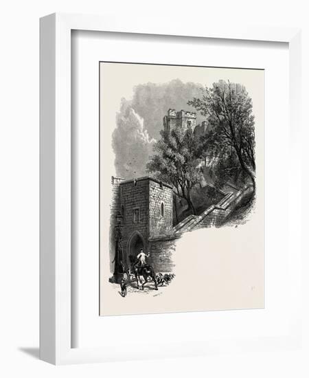 Windsor, Staircase to the Castle, UK, 19th Century-null-Framed Giclee Print