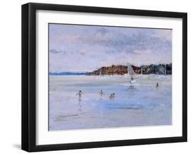 Windsurfer and Bathers-Christopher Glanville-Framed Giclee Print