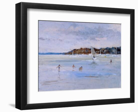 Windsurfer and Bathers-Christopher Glanville-Framed Giclee Print