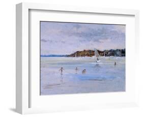 Windsurfer and Bathers-Christopher Glanville-Framed Giclee Print