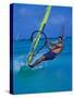 Windsurfer, Aruba, Caribbean-Robin Hill-Stretched Canvas