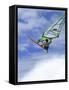 Windsurfer in Midair-null-Framed Stretched Canvas