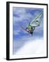 Windsurfer in Midair-null-Framed Photographic Print