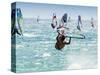 Windsurfer, Jump, Bolonia, Near Tarifa, Andalucia, Spain, Europe-Giles Bracher-Stretched Canvas