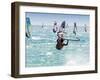 Windsurfer, Jump, Bolonia, Near Tarifa, Andalucia, Spain, Europe-Giles Bracher-Framed Photographic Print