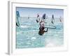 Windsurfer, Jump, Bolonia, Near Tarifa, Andalucia, Spain, Europe-Giles Bracher-Framed Photographic Print