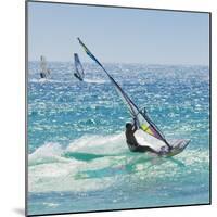 Windsurfer Riding Wave, Bonlonia, Near Tarifa, Costa de La Luz, Andalucia, Spain, Europe-Giles Bracher-Mounted Photographic Print