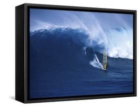 Windsurfer Surfing-null-Framed Stretched Canvas