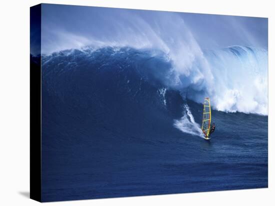 Windsurfer Surfing-null-Stretched Canvas