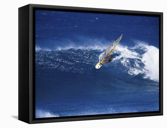 Windsurfer Surfing-null-Framed Stretched Canvas