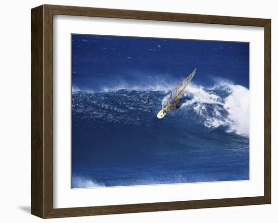 Windsurfer Surfing-null-Framed Premium Photographic Print