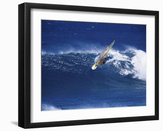 Windsurfer Surfing-null-Framed Premium Photographic Print