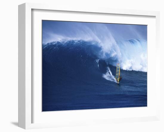 Windsurfer Surfing-null-Framed Photographic Print