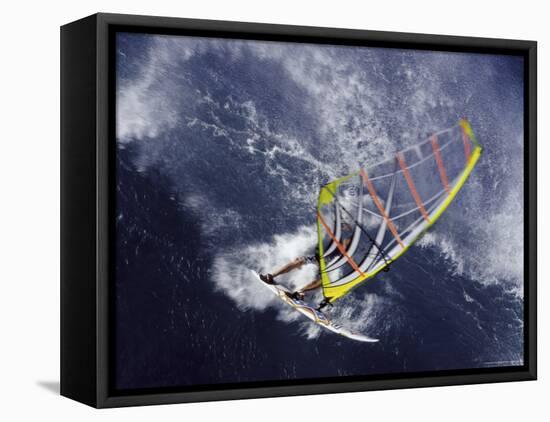 Windsurfer-null-Framed Stretched Canvas