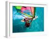 Windsurfing, Aruba, Caribbean-James Kay-Framed Premium Photographic Print