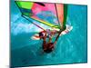 Windsurfing, Aruba, Caribbean-James Kay-Mounted Premium Photographic Print