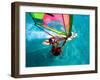 Windsurfing, Aruba, Caribbean-James Kay-Framed Photographic Print