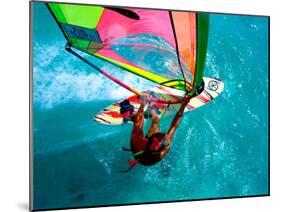 Windsurfing, Aruba, Caribbean-James Kay-Mounted Photographic Print