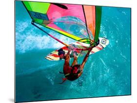 Windsurfing, Aruba, Caribbean-James Kay-Mounted Photographic Print