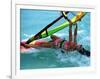 Windsurfing, Aruba, Caribbean-James Kay-Framed Photographic Print