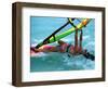 Windsurfing, Aruba, Caribbean-James Kay-Framed Photographic Print