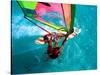 Windsurfing, Aruba, Caribbean-James Kay-Stretched Canvas