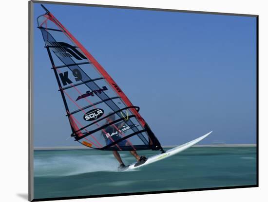 Windsurfing at Speed, Red Sea, Egypt, North Africa, Africa-Dominic Harcourt-webster-Mounted Photographic Print