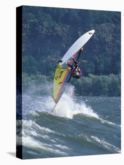 Windsurfing in Hood River, Oregon, USA-Lee Kopfler-Stretched Canvas