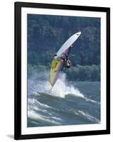 Windsurfing in Hood River, Oregon, USA-Lee Kopfler-Framed Photographic Print